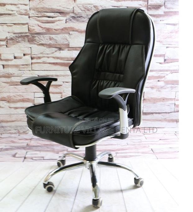Comfortable Leather Ergonomic Office Chair - thumbnail 11