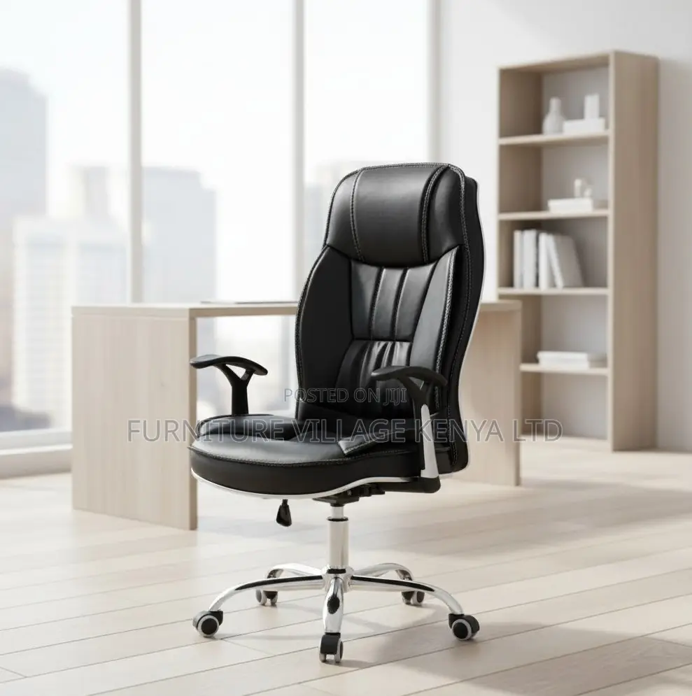 Comfortable Leather Ergonomic Office Chair