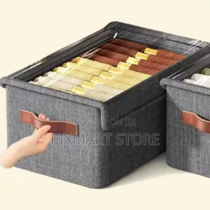 Modern Clothes Wardrobe Organizer Grey/Brown
