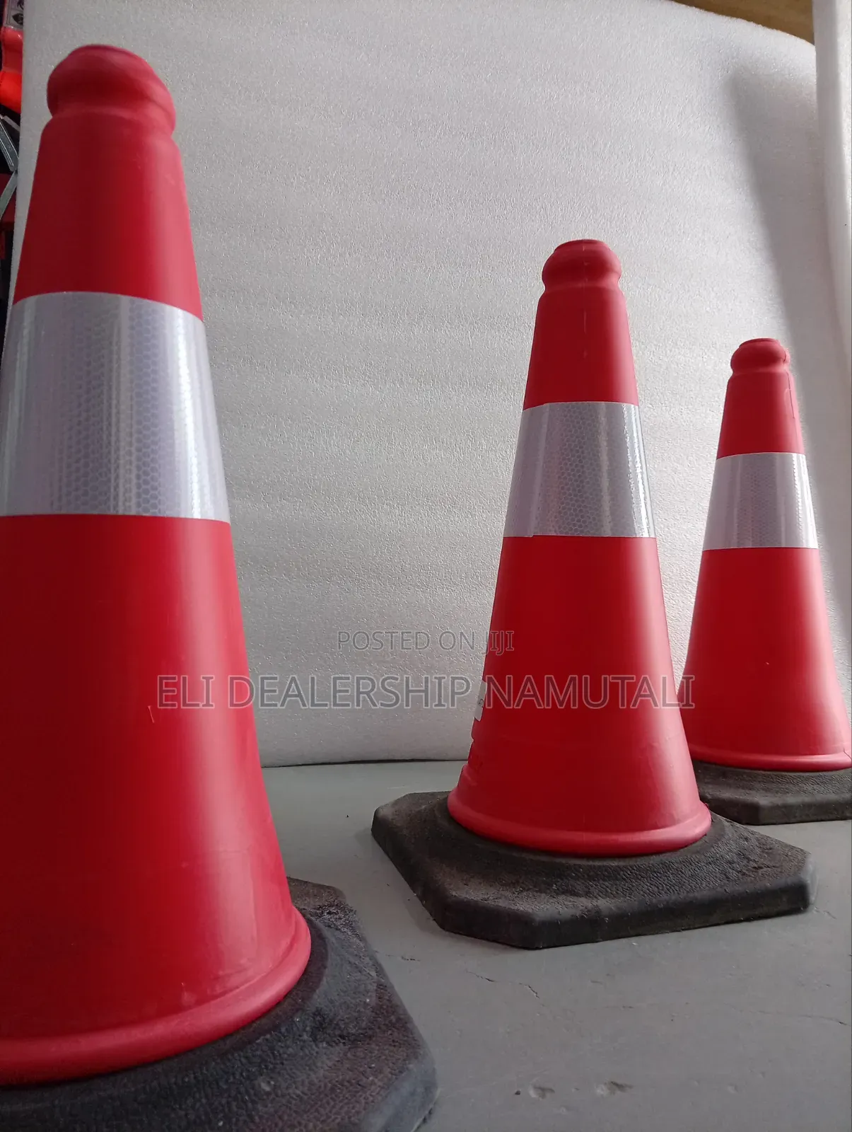Durable Orange Warning Cone With Heavy Base