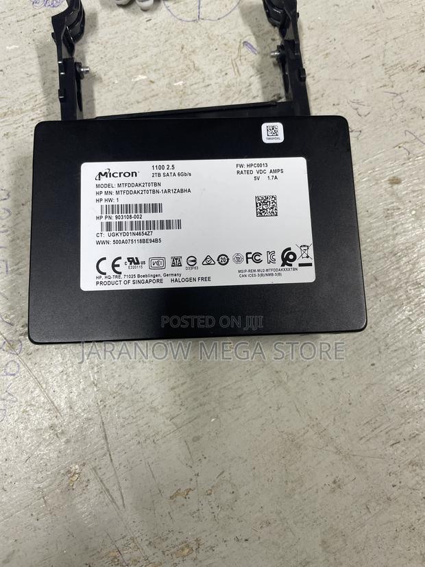 Micron 2tb SSD 1100 Series 2.5" Sata 6gb/S (Hp Oem)