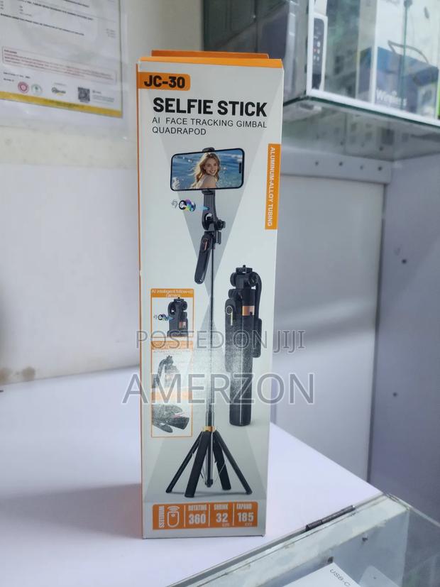 Selfie Stick Featuring an Ai Face Tracking Gimbal Quadrapod. - thumbnail 3