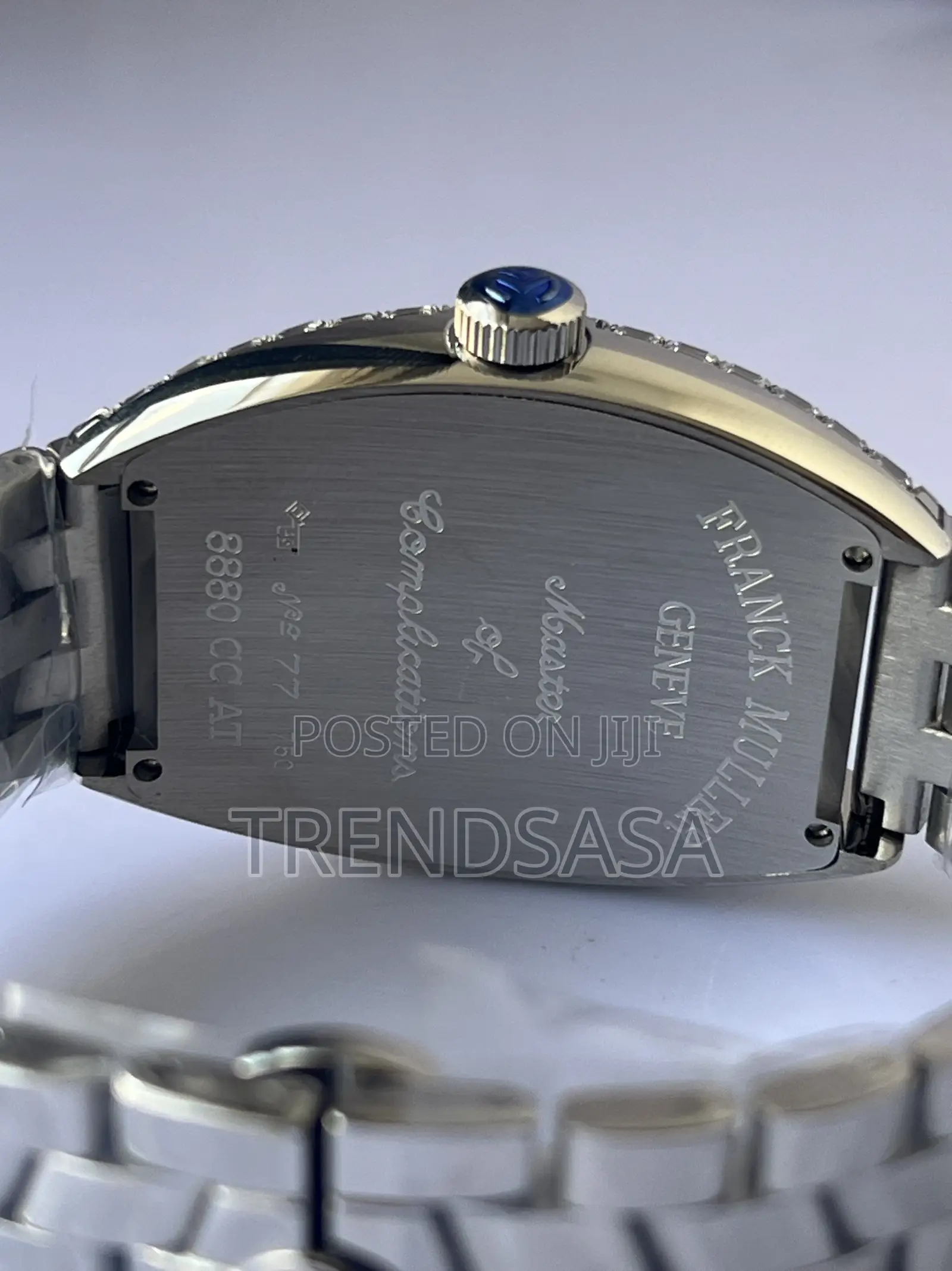 Franck Muller Centre Curvex Fully Iced Out With Baguette Cut Diamonds