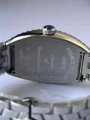 Franck Muller Centre Curvex Fully Iced Out With Baguette Cut Diamonds