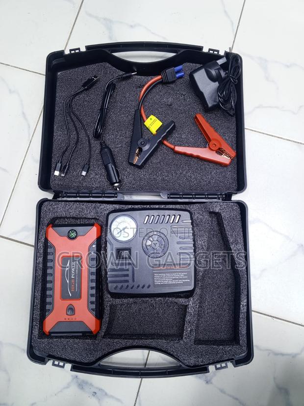 Multi-Function Car Jump Starter With Air Pump and Led Light