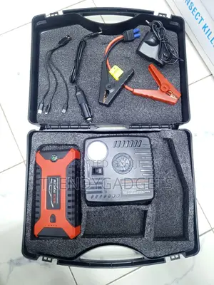 Multi-Function Car Jump Starter With Air Pump and Led Light
