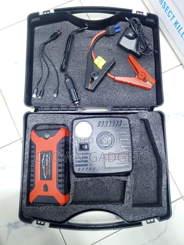 Multi-Function Car Jump Starter With Air Pump and Led Light - thumbnail 2