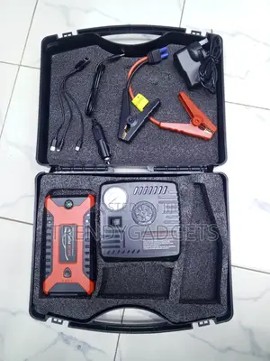 Emergency Vehicle Jump Starter Power Bank With Air Compressor