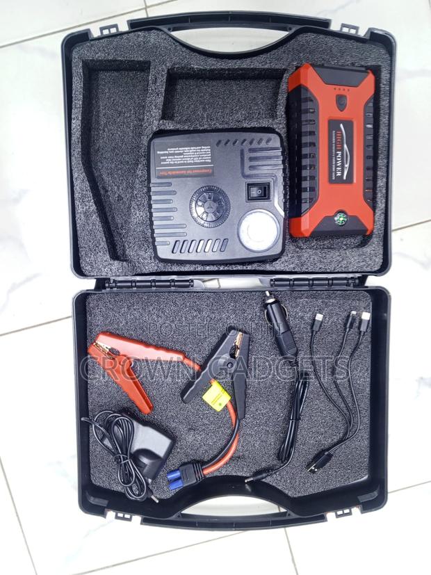 Emergency Vehicle Jump Starter Power Bank With Air Compressor - thumbnail 3