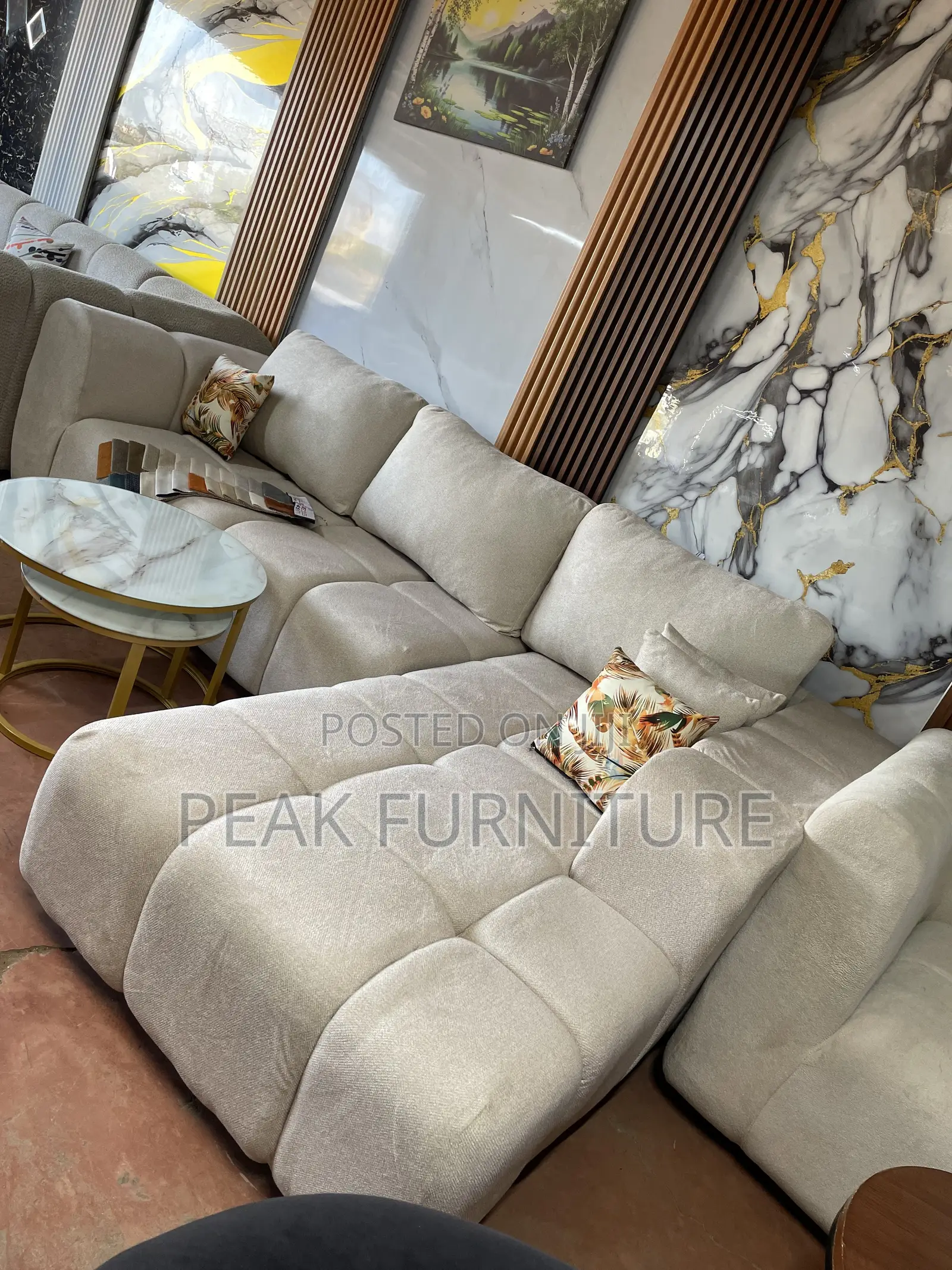 Tufted Style Lseat Sofa