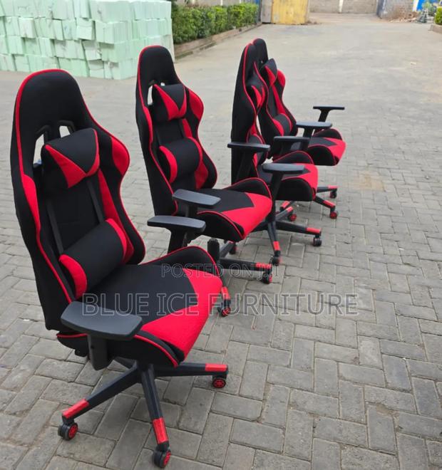 Modern Office Gaming Chair With Fabric Material - main view