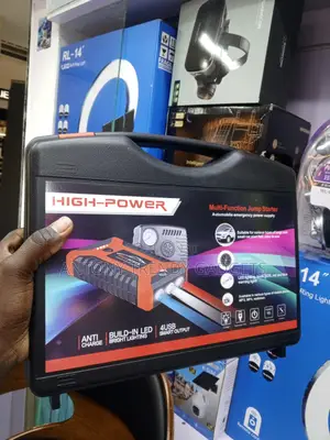 12v Emergency Jump Starter Kit With Tire Inflator Pump
