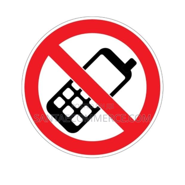 No Mobile Phones Allowed Switch Off Mobile Phones Sign Sticker - main view