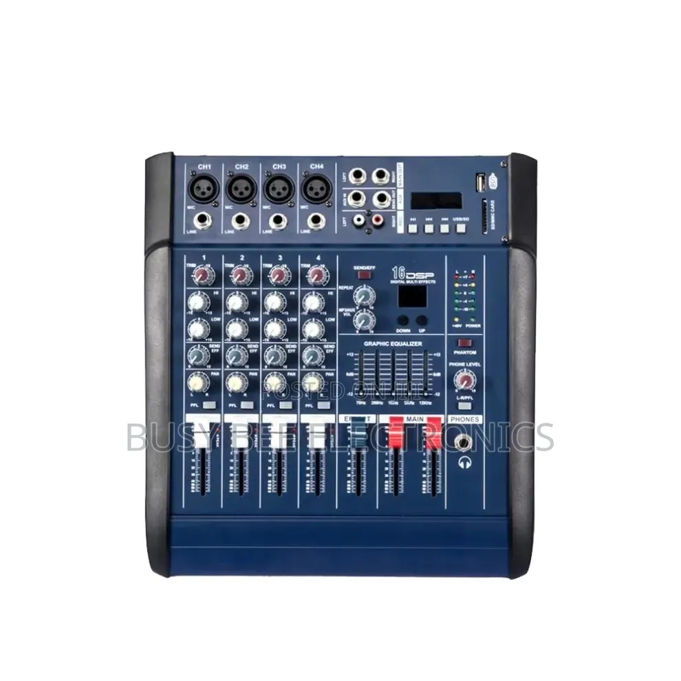 4 Channel 402d Usb Wired Power Amplifier Mixer 20hz-20khz