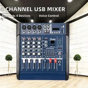 4 Channel 402d Usb Wired Power Amplifier Mixer 20hz-20khz