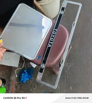 Toyota Designed Oblong Branded Ntsa Plate Frame Holder Set