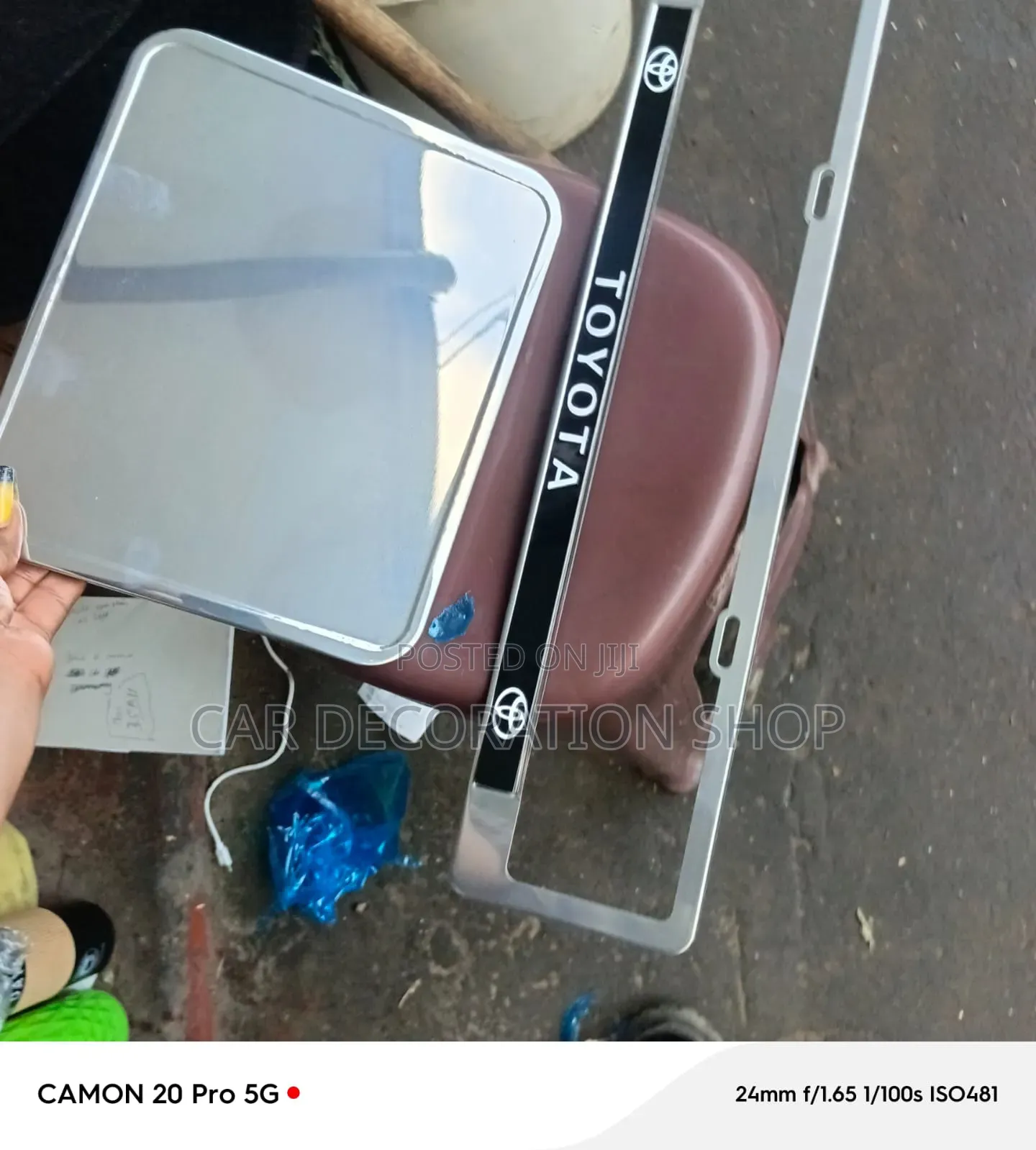 Stainless Steel Finish Plate Number Plate Holder