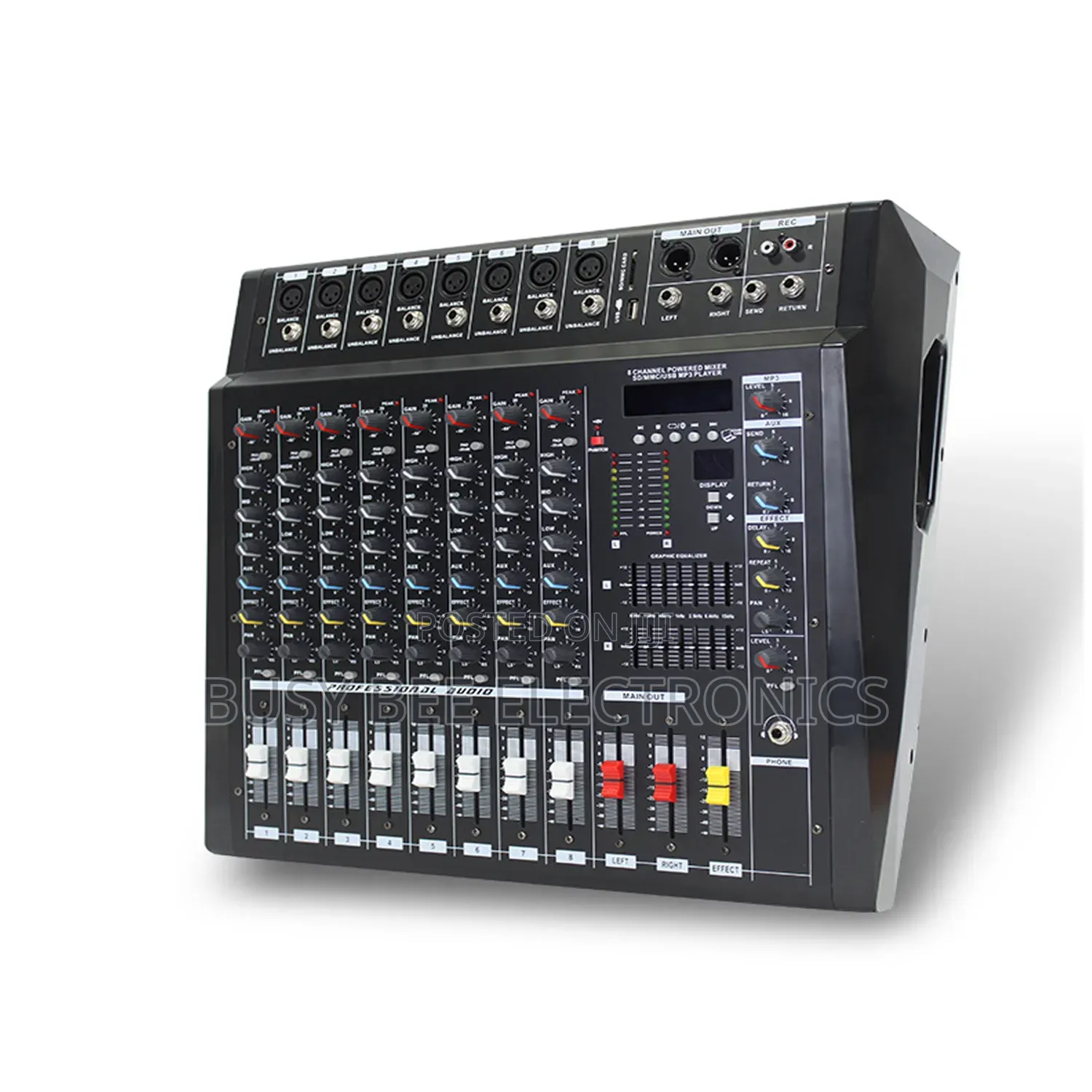 Audio Mixer PMX-808d 8-Channel Powered Mixer
