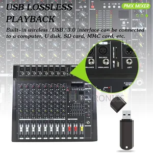 Audio Mixer PMX-808d 8-Channel Powered Mixer