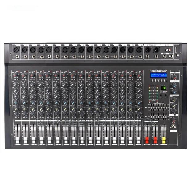 16 Channel Professional Audio Mixer With Power Amplifier