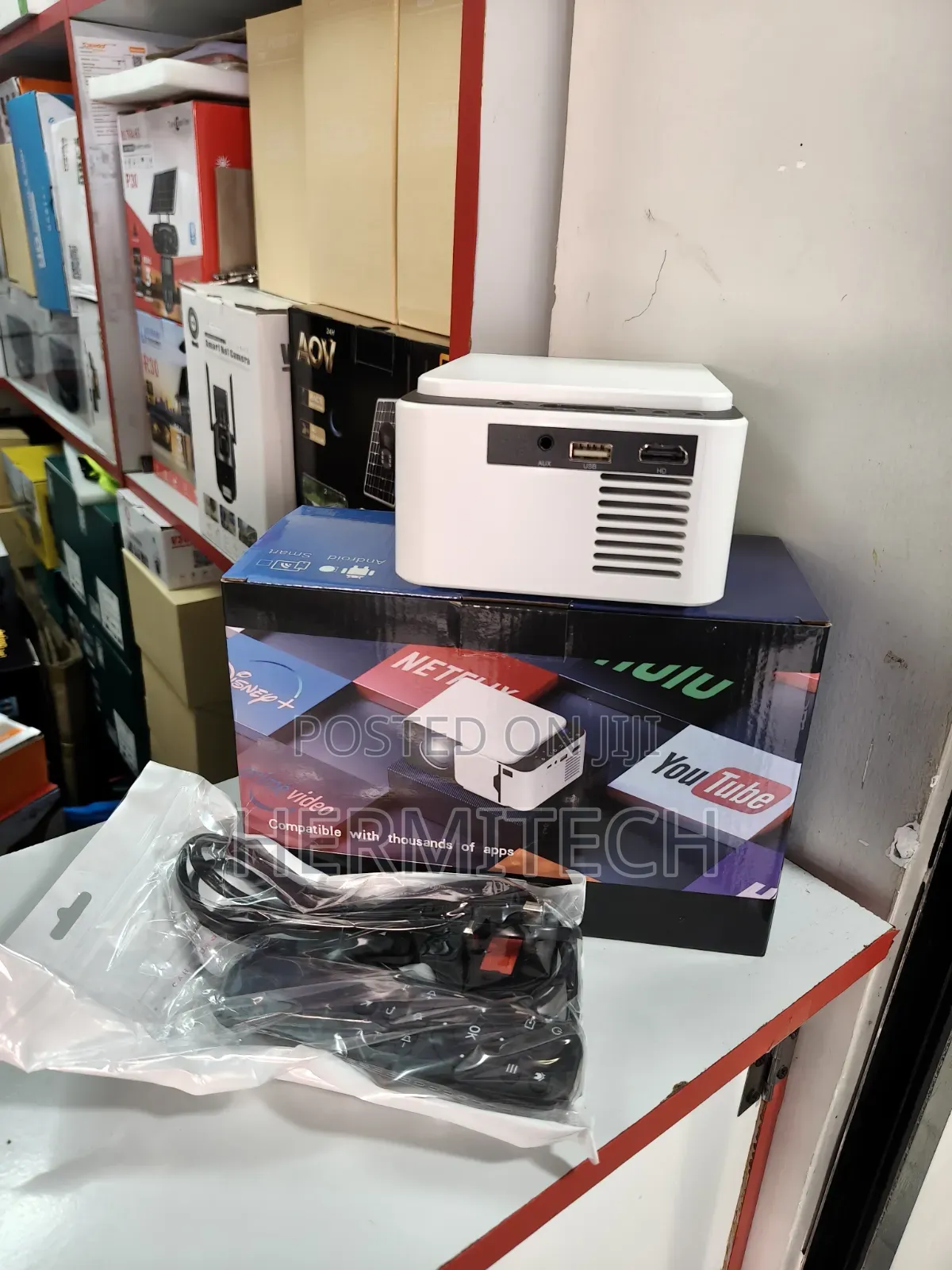 Min T6 Entertainment Projectors Resolution Wifi Support