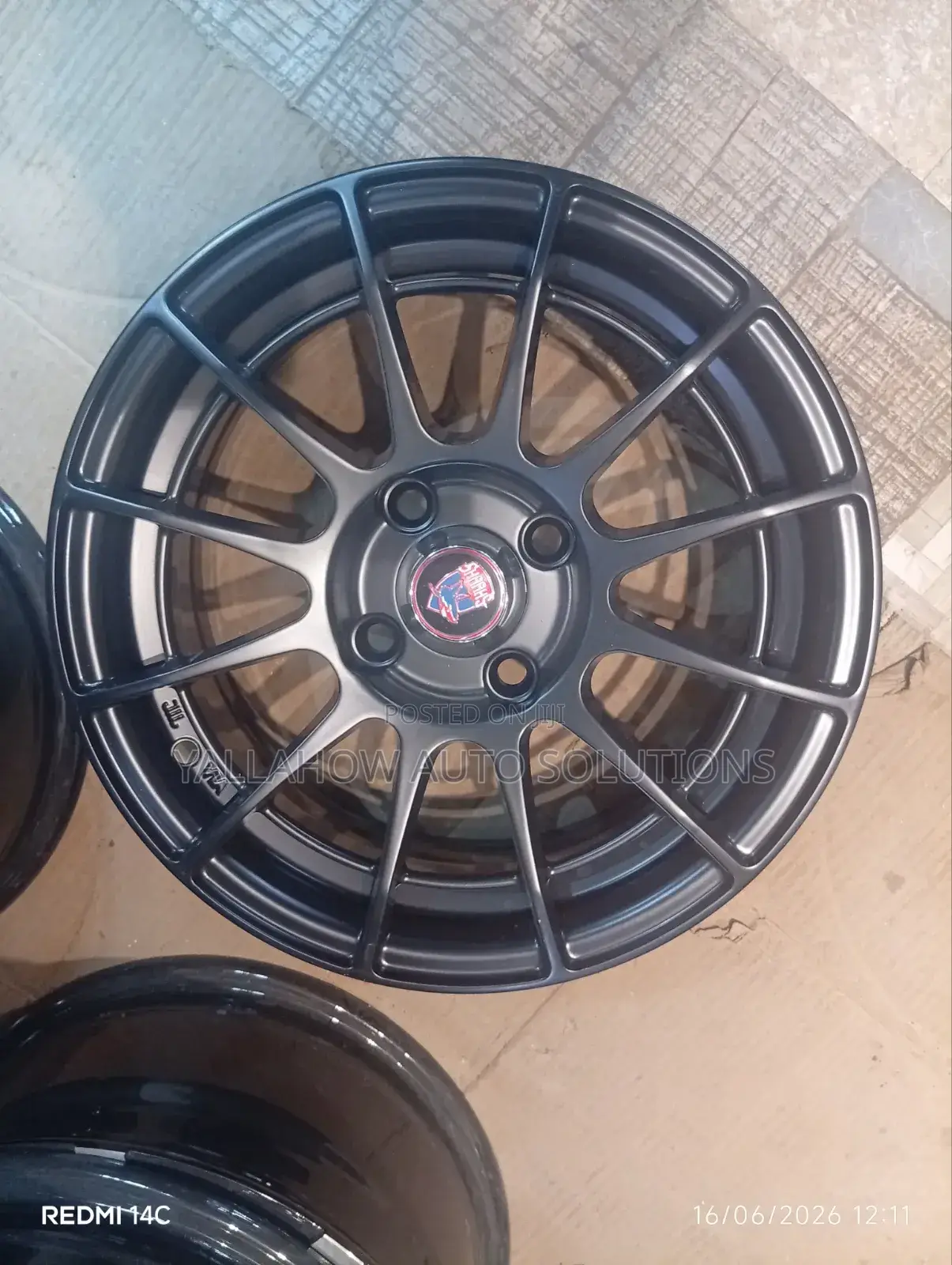 14" Multi-Spoke Sports Alloy Rim | Matte Gunmetal Gray