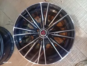 15" Multi-Spoke 4-Hole Alloy Rim | Black Machined