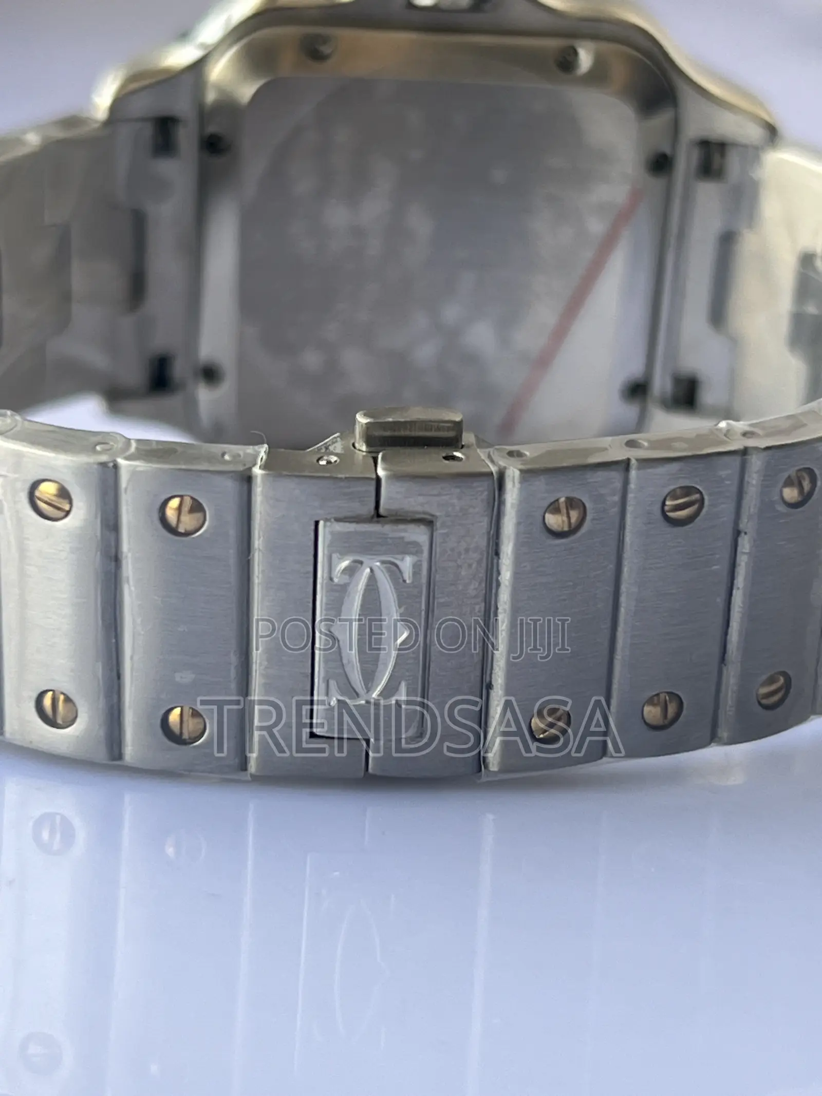 Cartier Santos De Cartier Two Tone Square Case Exposed Screws