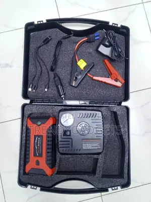 Portable Car Jump Starter With Air Compressor and Power Bank