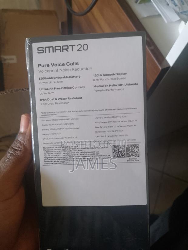 New Infinix Smart 20 64 GB Orange - thumbnail 2