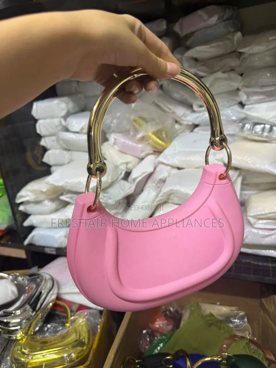 Gold Handbag for Ladies
