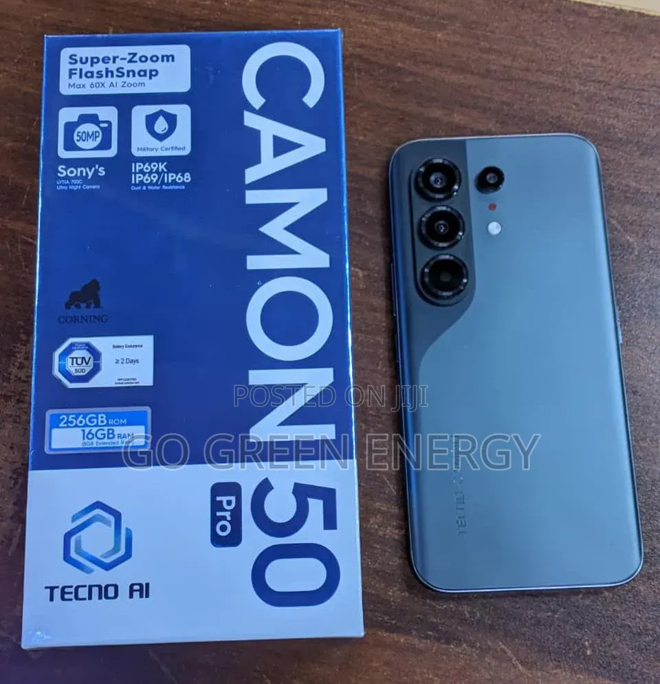 New Tecno Camon 50 Pro 256 GB Gray