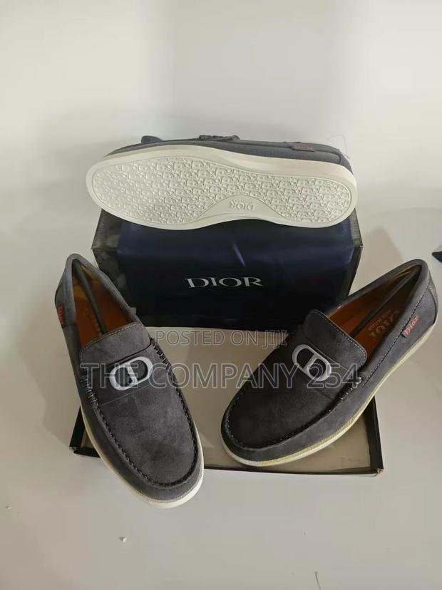 Quality Casual Leather Des Sued Rubber Sole Slip on Loafers