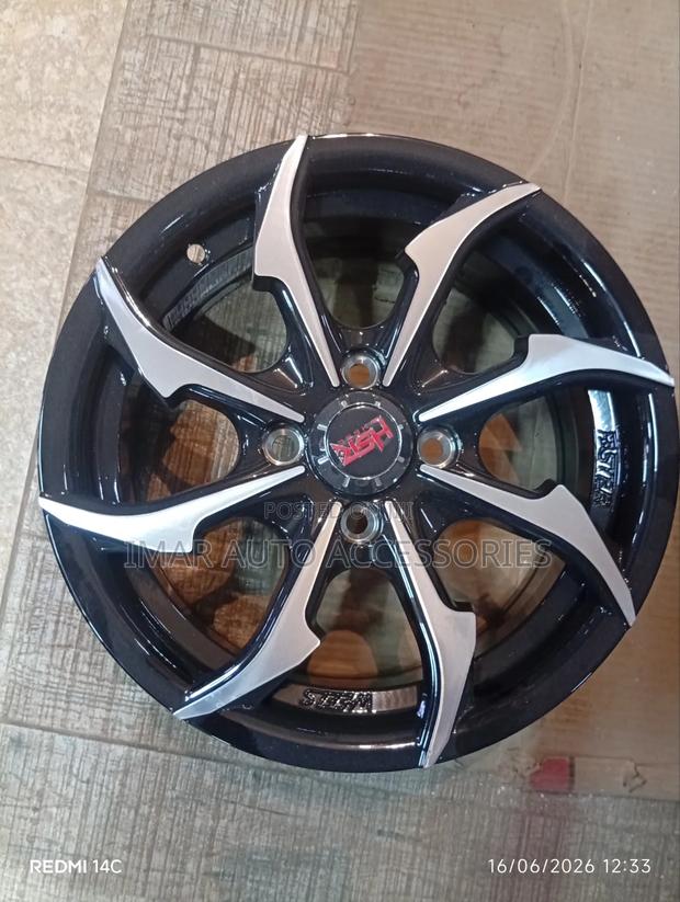14" HSR Blade Directional Alloy Rim | Black Silver
