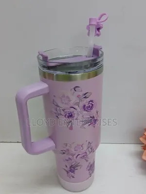 Stanley Mug Stainless Steel Large Capacity Cup With Plastic Straw