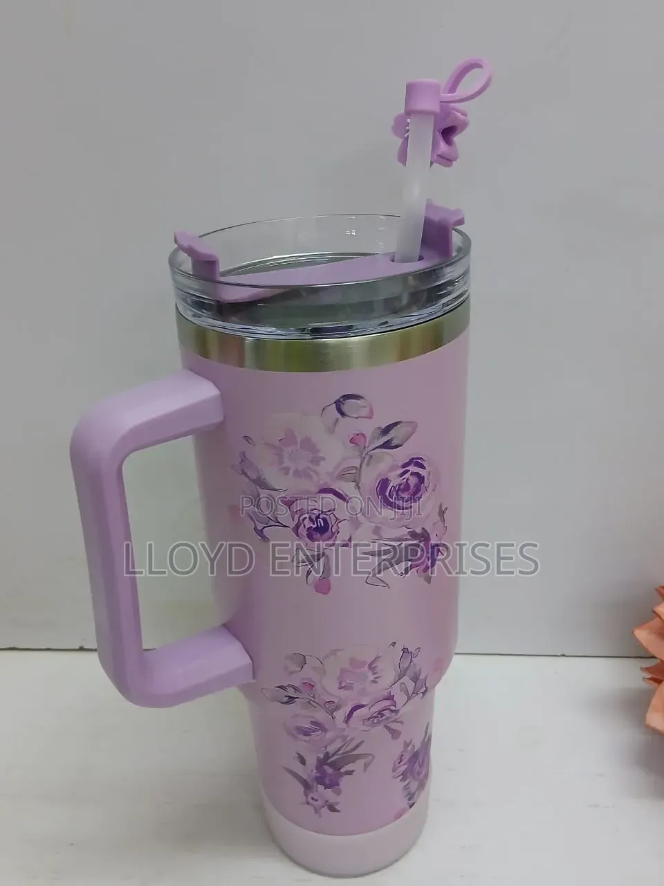 Stanley Mug Stainless Steel Large Capacity Cup With Plastic Straw