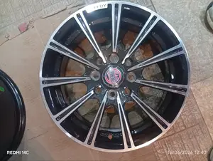 14" Multi-Spoke 8-Hole Alloy Rim | Black Machined