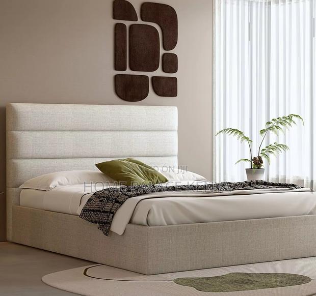 King Size Bed: Fabric Bed Frame With Storage
