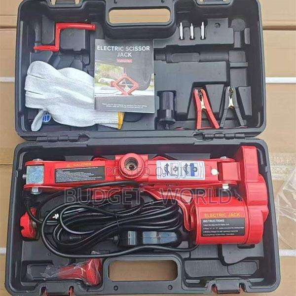 3t Electric Car Scissor Jack 12v Auto Trailer Car Floor Jack Kit