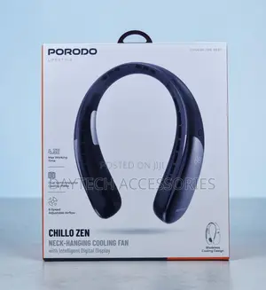 Porodo Rechargeable Portable Neck Fan - Upgrade 360° Airflow