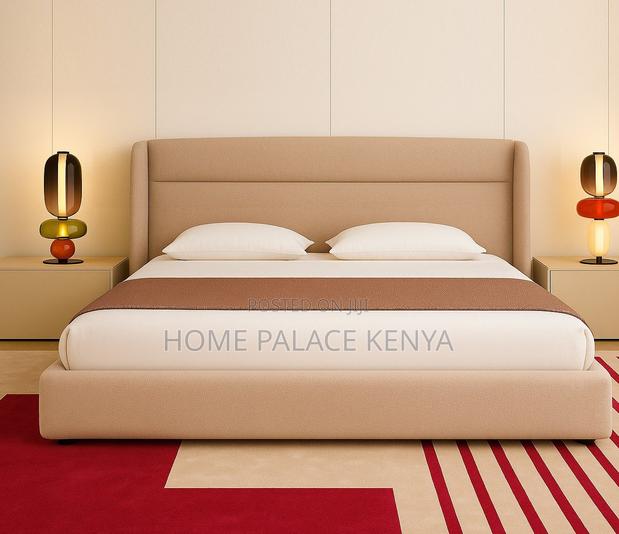 King Size Bed: Fabric Bed Frame With Storage - thumbnail 4