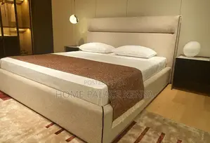 King Size Bed: Fabric Bed Frame With Storage