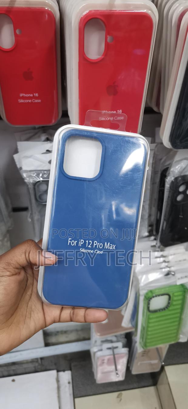iPhone 12 Pro Max Anti-Slip Grip, Soft-Touch Exterior Case-Blue - thumbnail 2