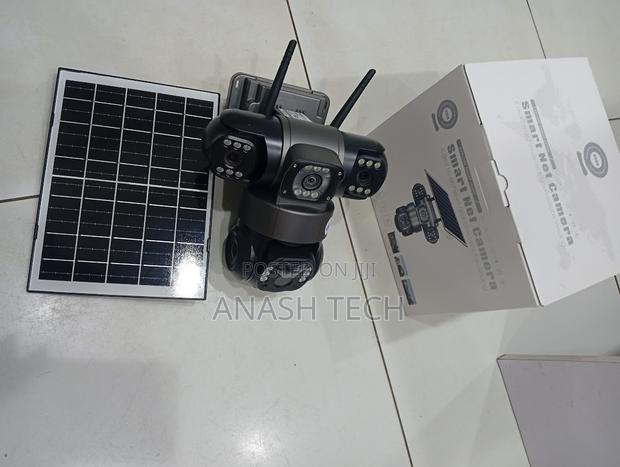 Vts28 Triple Lens Outdoor Solar CCTV Camera With Two-Way Audio