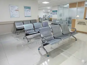 Office Benches; Three Seaters Metallic Office Reception Bench