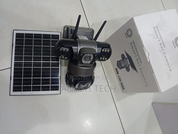 Vts28 Solar Security Camera 6mp Triple Lens Wifi Surveillance Syst