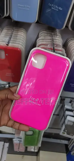 iPhone 11 Smooth Finish and a Square Camera Cutout Case-Pink