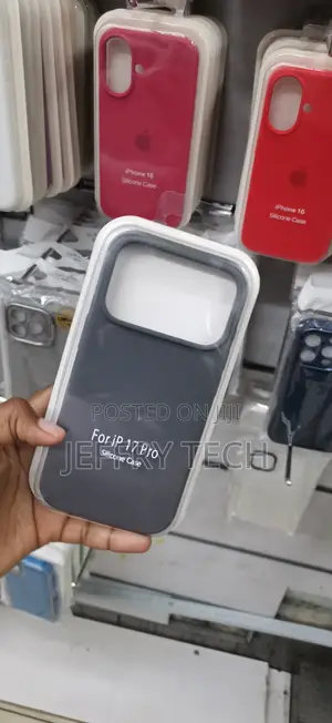 Ip 17 Pro Dark Gray Soft-Touch Silicone Protective Phone Case