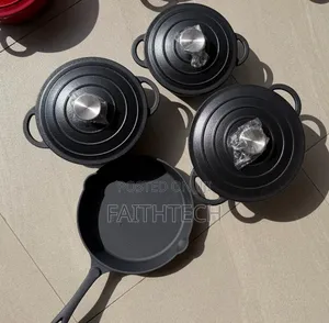 7pcs Raw Cast Iron Cookware Good Quality