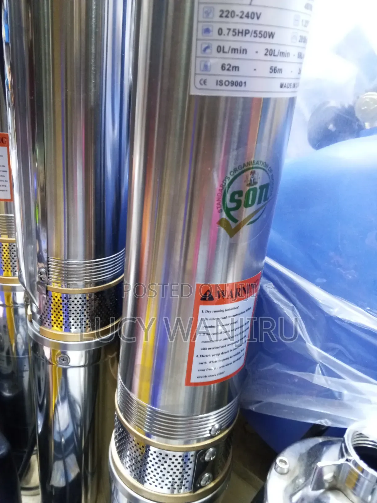 62m Long Deep Well Submersible Pump